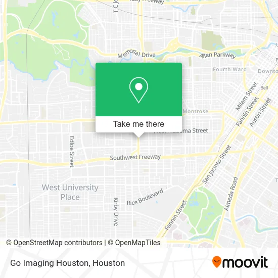 Go Imaging Houston map