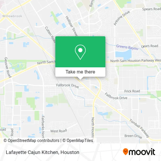Lafayette Cajun Kitchen map