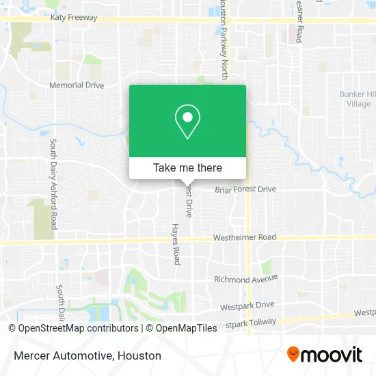 Mercer Automotive map