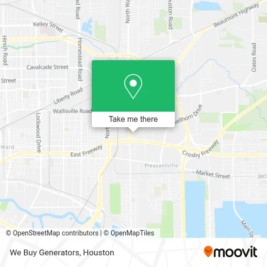 We Buy Generators map