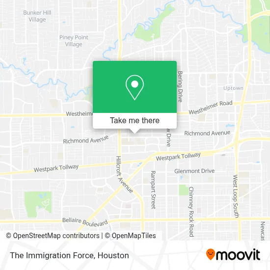 The Immigration Force map