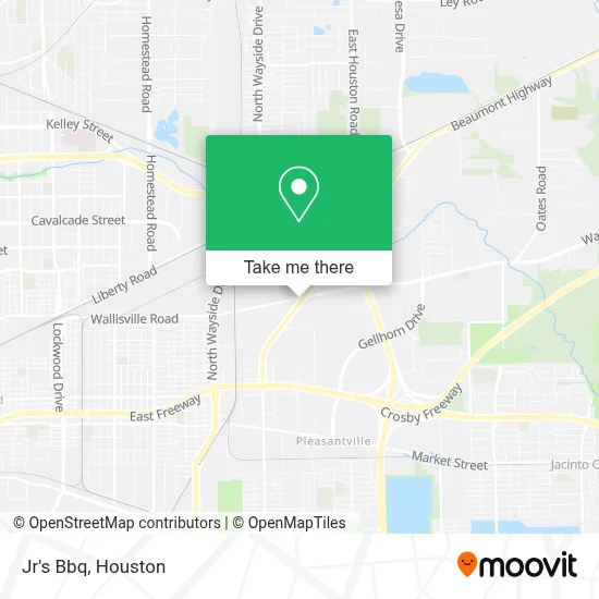 Jr's Bbq map