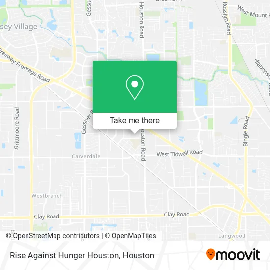 Mapa de Rise Against Hunger Houston