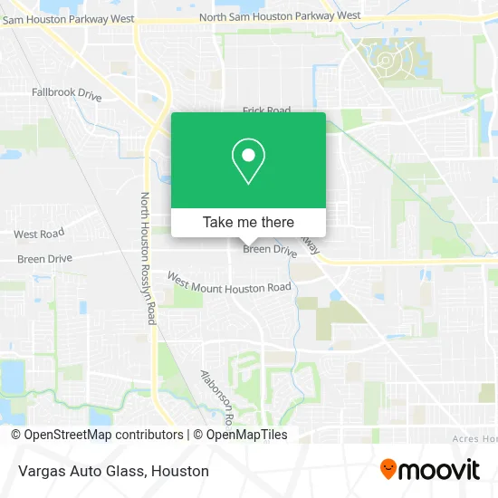 Vargas Auto Glass map