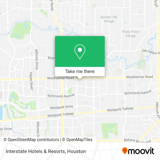 Interstate Hotels & Resorts map
