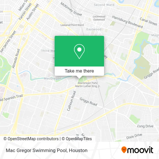 Mac Gregor Swimming Pool map