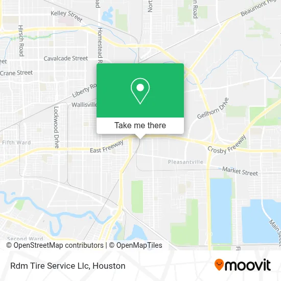 Mapa de Rdm Tire Service Llc