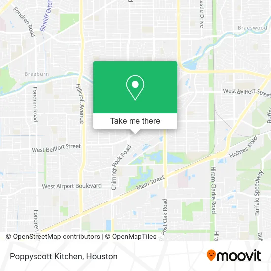 Poppyscott Kitchen map