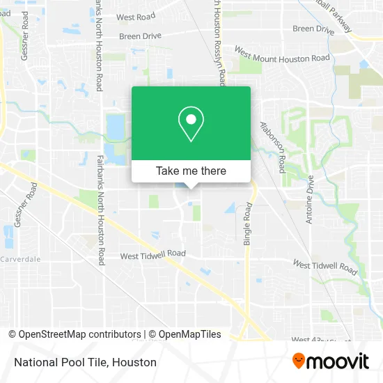 National Pool Tile map