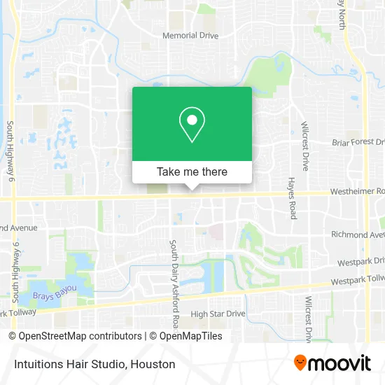 Intuitions Hair Studio map