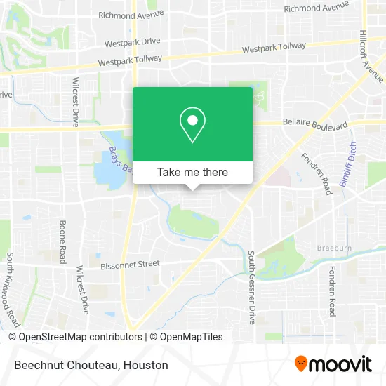 Beechnut Chouteau map