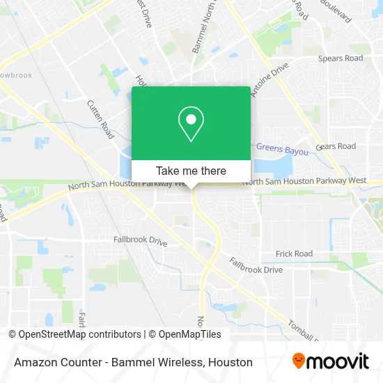 Amazon Counter - Bammel Wireless map