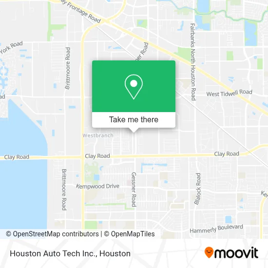 Houston Auto Tech Inc. map