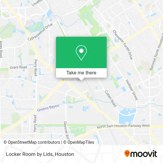 Locker Room by Lids map