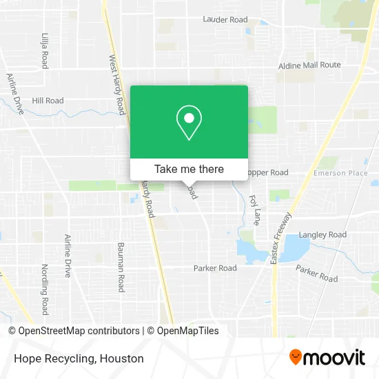 Hope Recycling map