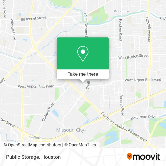 Public Storage map