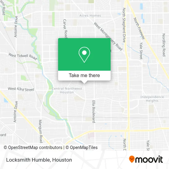 Locksmith Humble map