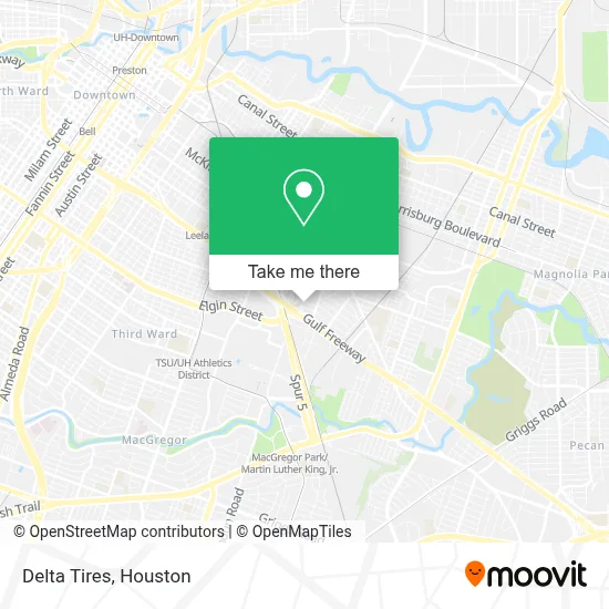 Delta Tires map