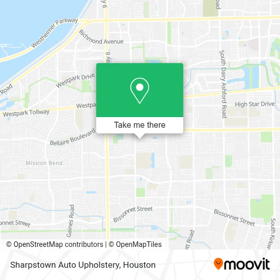 Sharpstown Auto Upholstery map