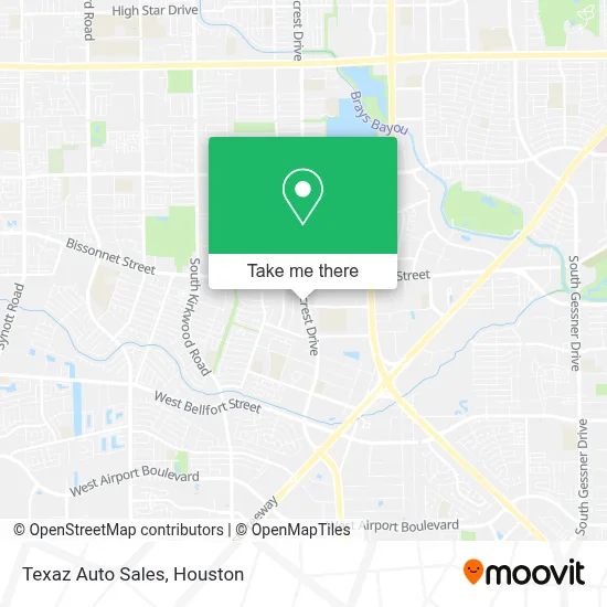 Texaz Auto Sales map