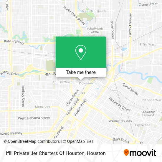 Iflii Private Jet Charters Of Houston map