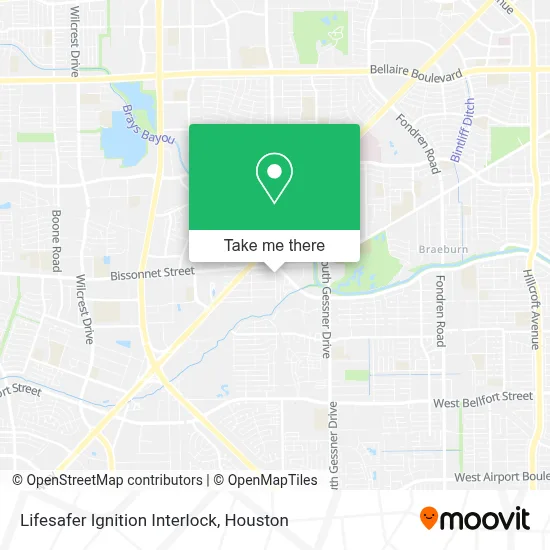 Lifesafer Ignition Interlock map