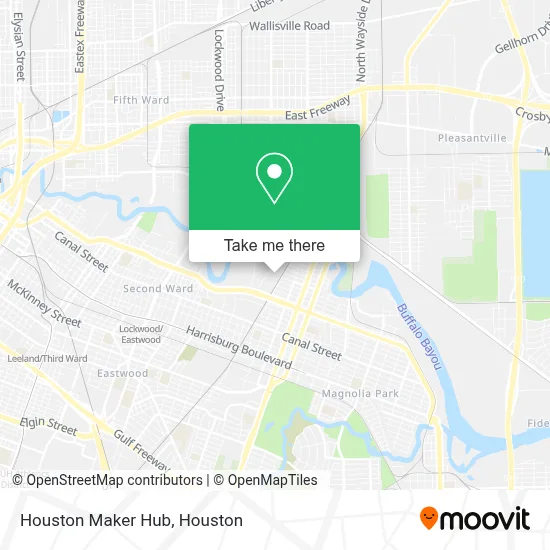 Houston Maker Hub map