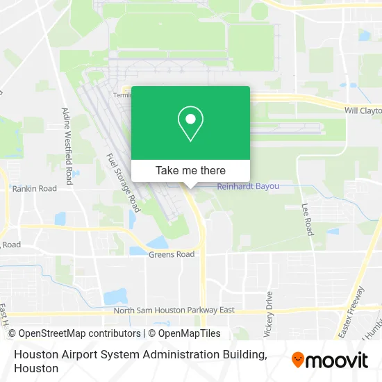 Houston Airport System Administration Building map