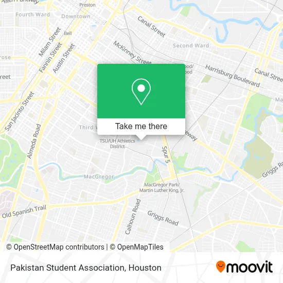 Pakistan Student Association map