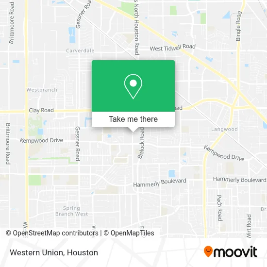 Western Union map