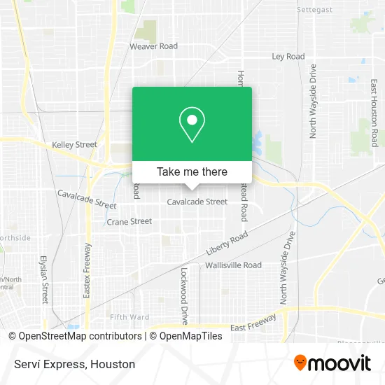 Serví Express map
