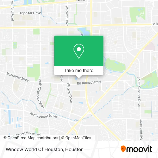 Window World Of Houston map