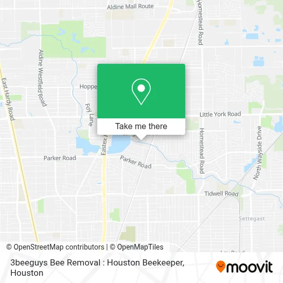 3beeguys Bee Removal : Houston Beekeeper map