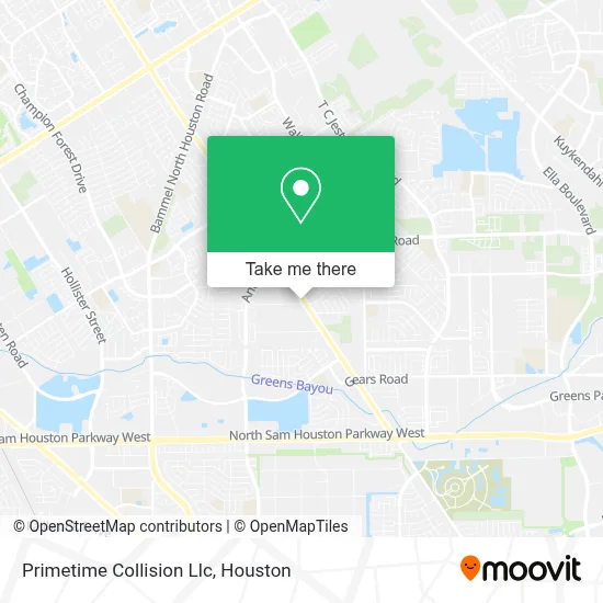 Primetime Collision Llc map