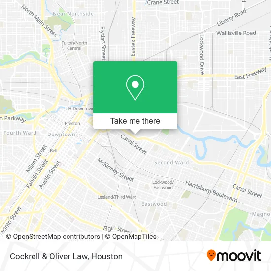 Cockrell & Oliver Law map