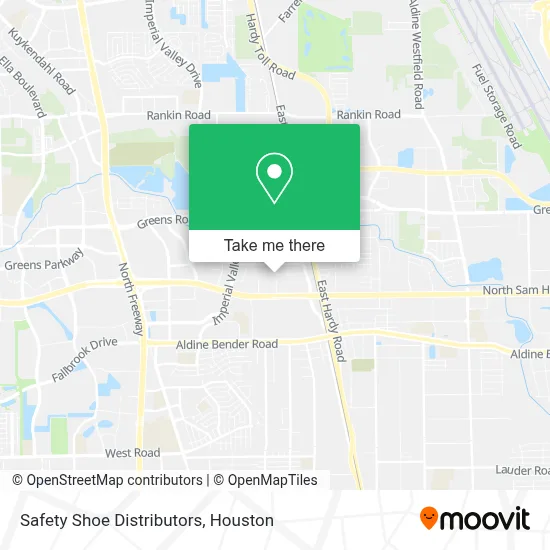 Safety Shoe Distributors map