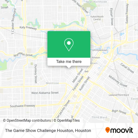 The Game Show Challenge Houston map