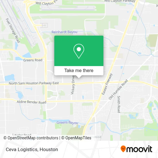 Ceva Logistics map