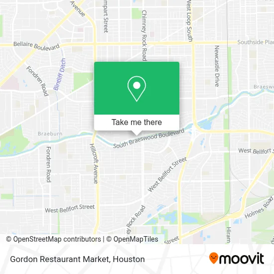 Gordon Restaurant Market map