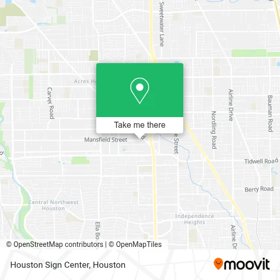 Houston Sign Center map