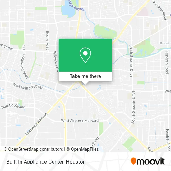 Built In Appliance Center map