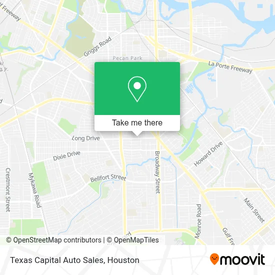 Texas Capital Auto Sales map