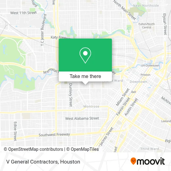V General Contractors map