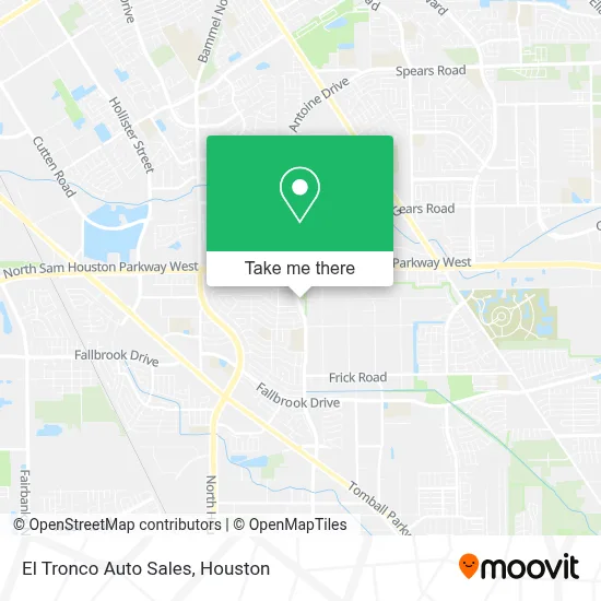 El Tronco Auto Sales map