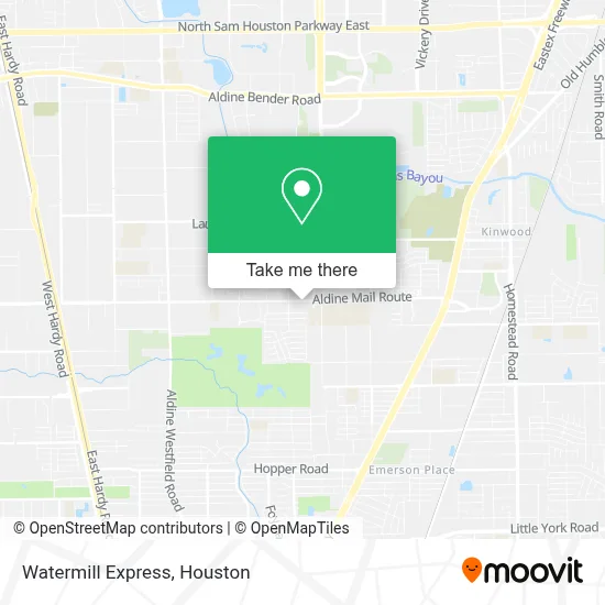 Watermill Express map