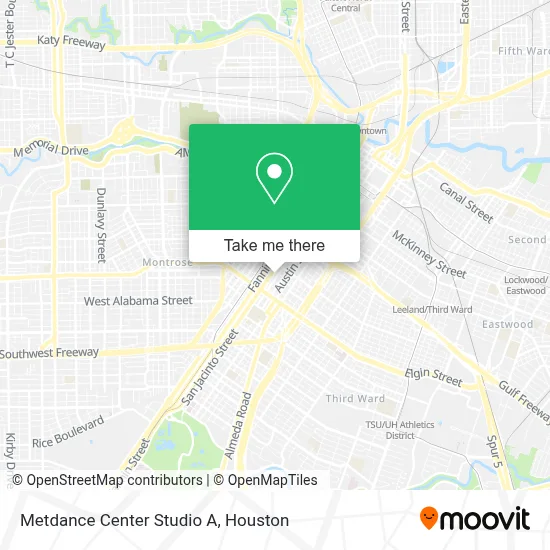 Metdance Center Studio A map
