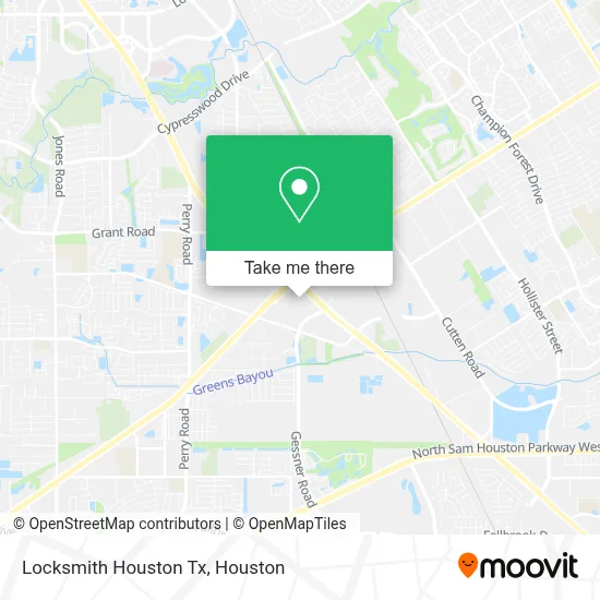 Locksmith Houston Tx map