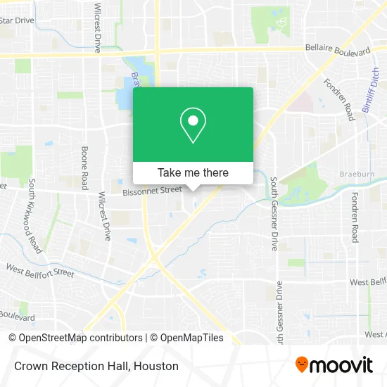 Crown Reception Hall map
