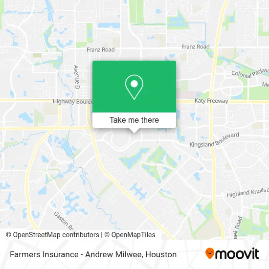 Farmers Insurance - Andrew Milwee map