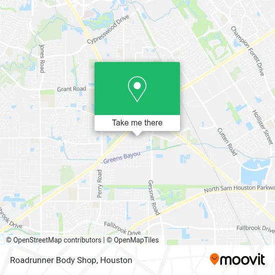 Roadrunner Body Shop map